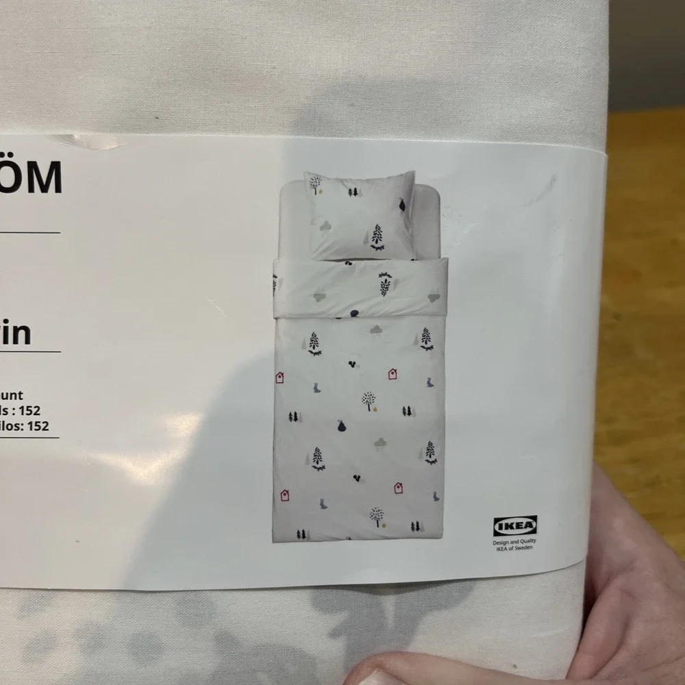 New IKEA BARNDROM Forest Animal Pattern Twin‎ Duvet Cover Pillowcase 405.047.01
